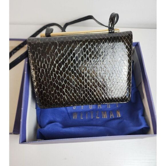 Vintage Stuart Weitzman Snake Skin Purse w/ Box - Picture 2 of 12